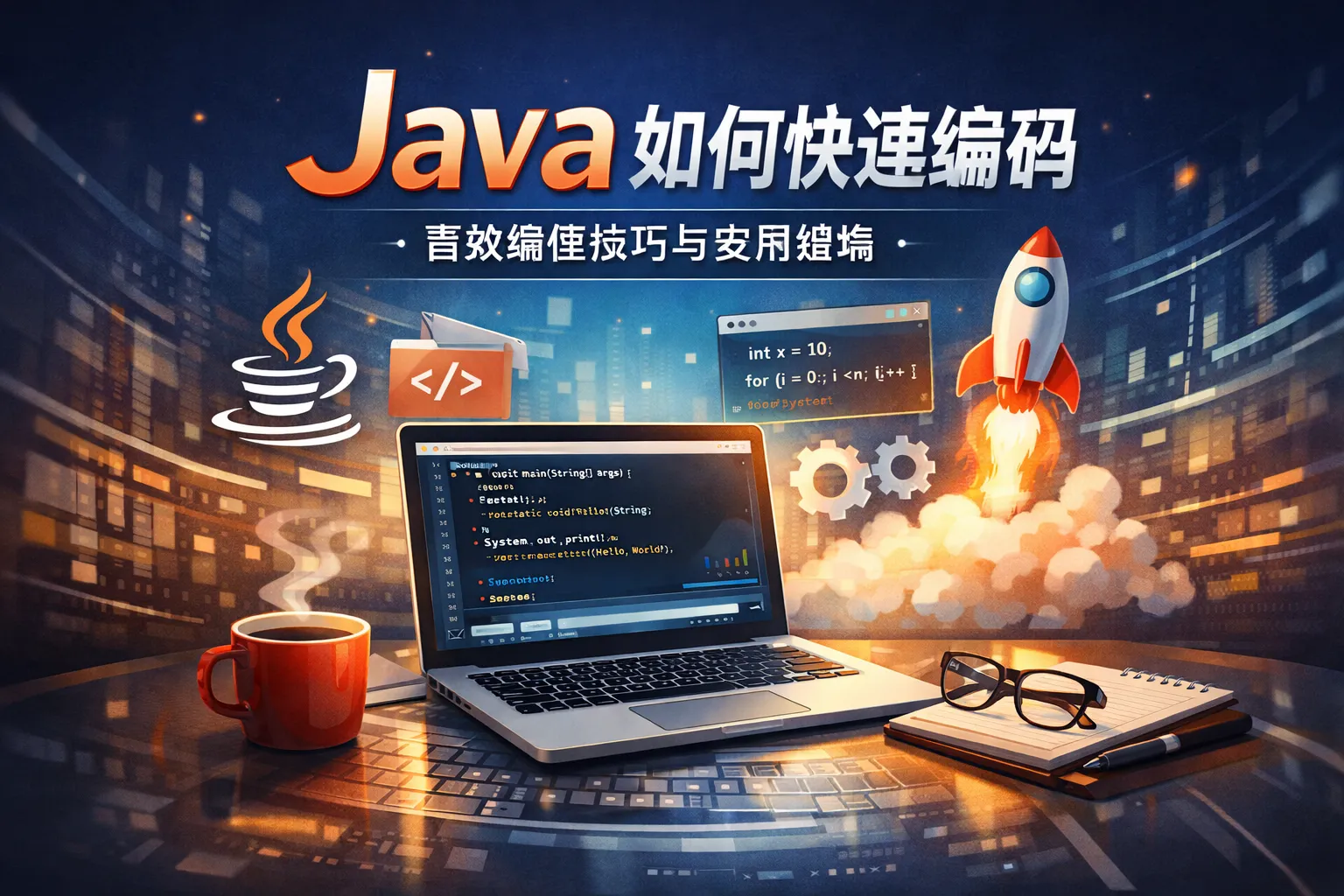 java如何快速编码
