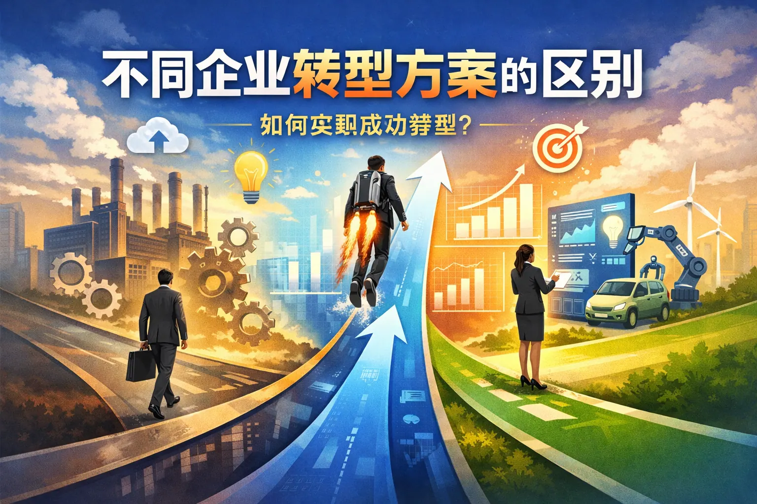 不同企业转型方案的区别
