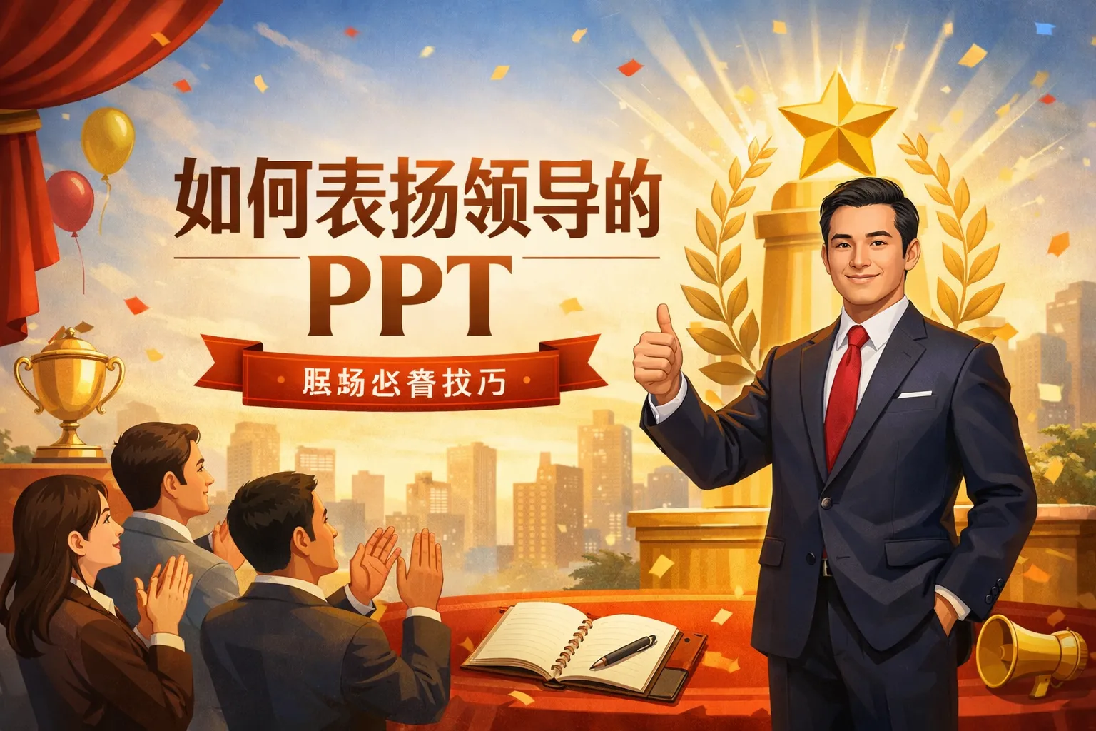 如何表扬领导的ppt