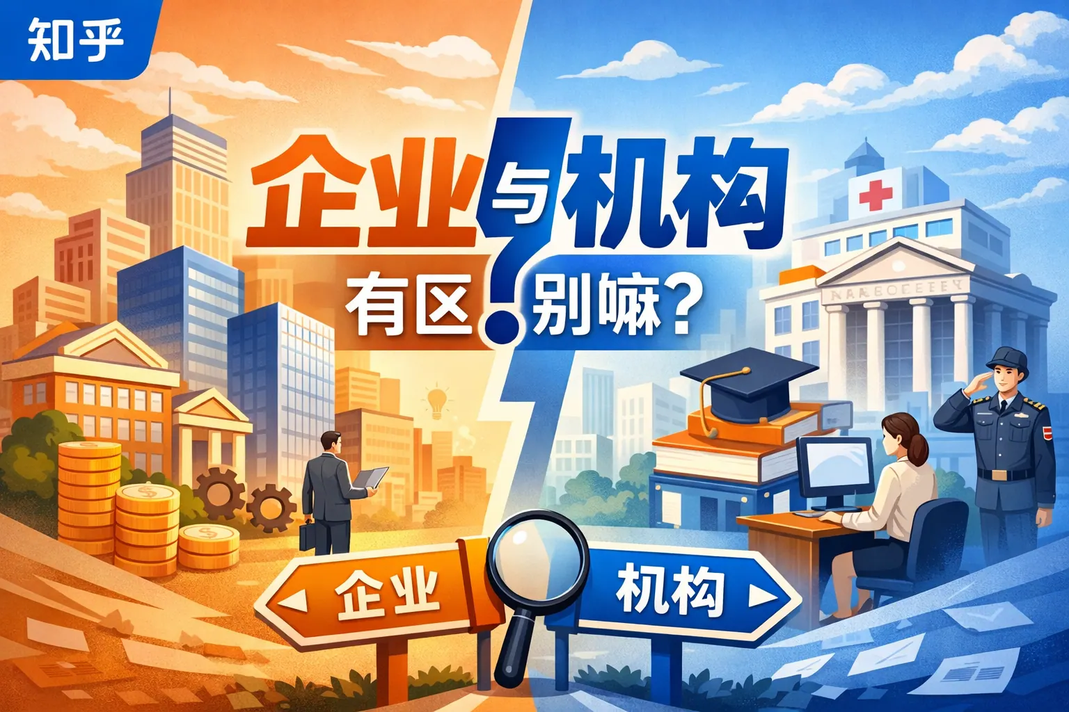 企业与机构有区别嘛知乎