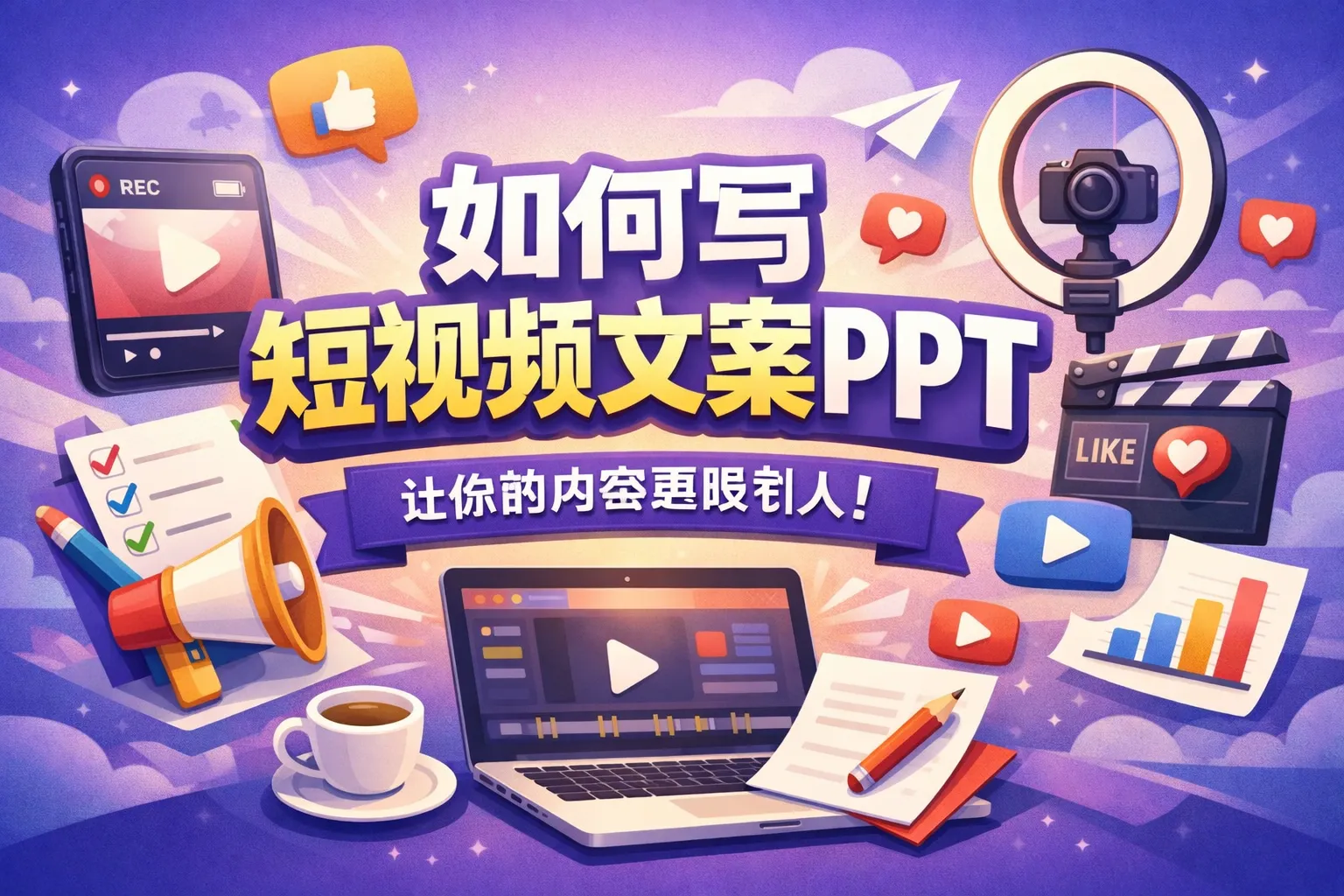 如何写短视频文案ppt