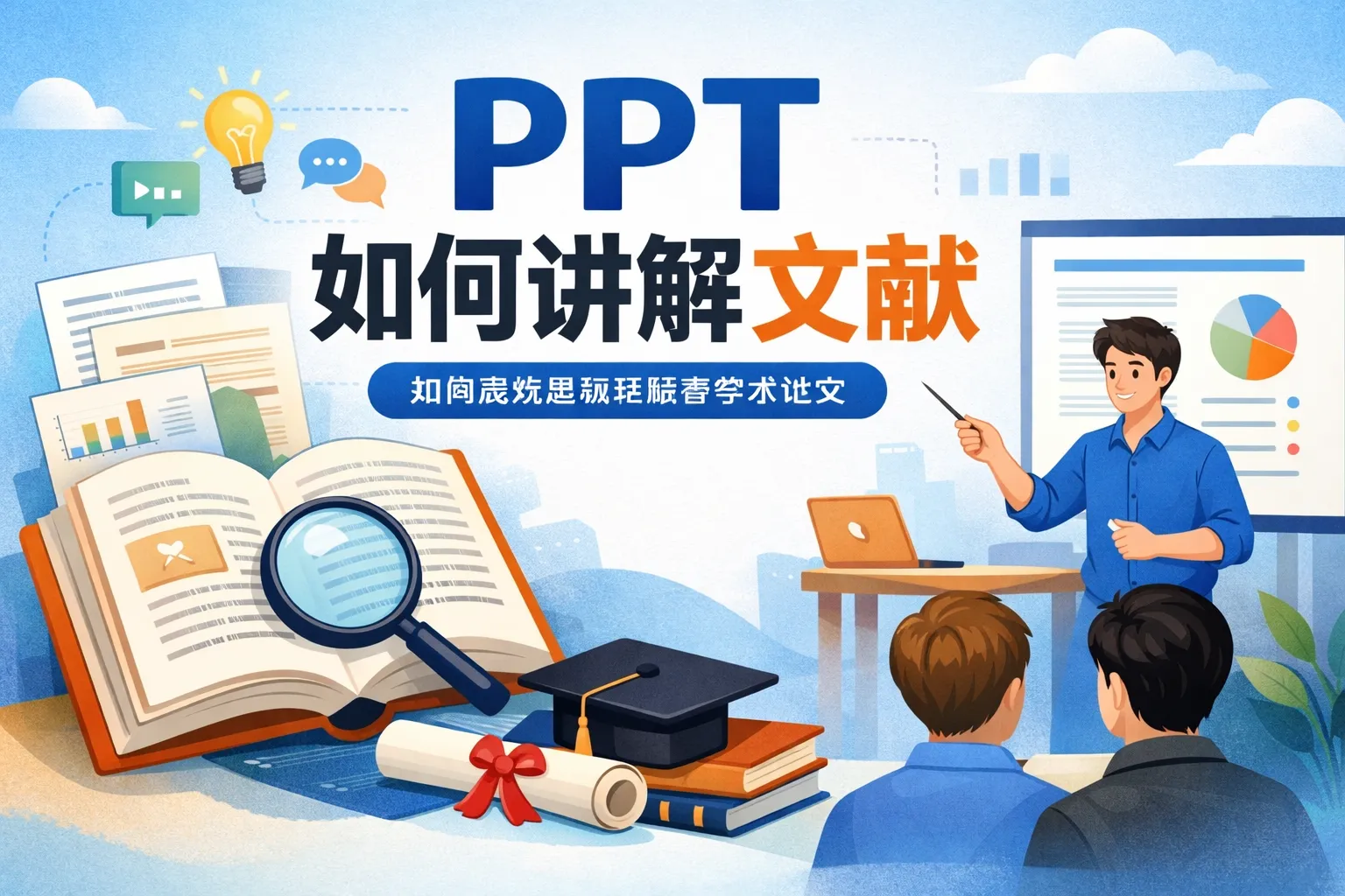 ppt如何讲解文献