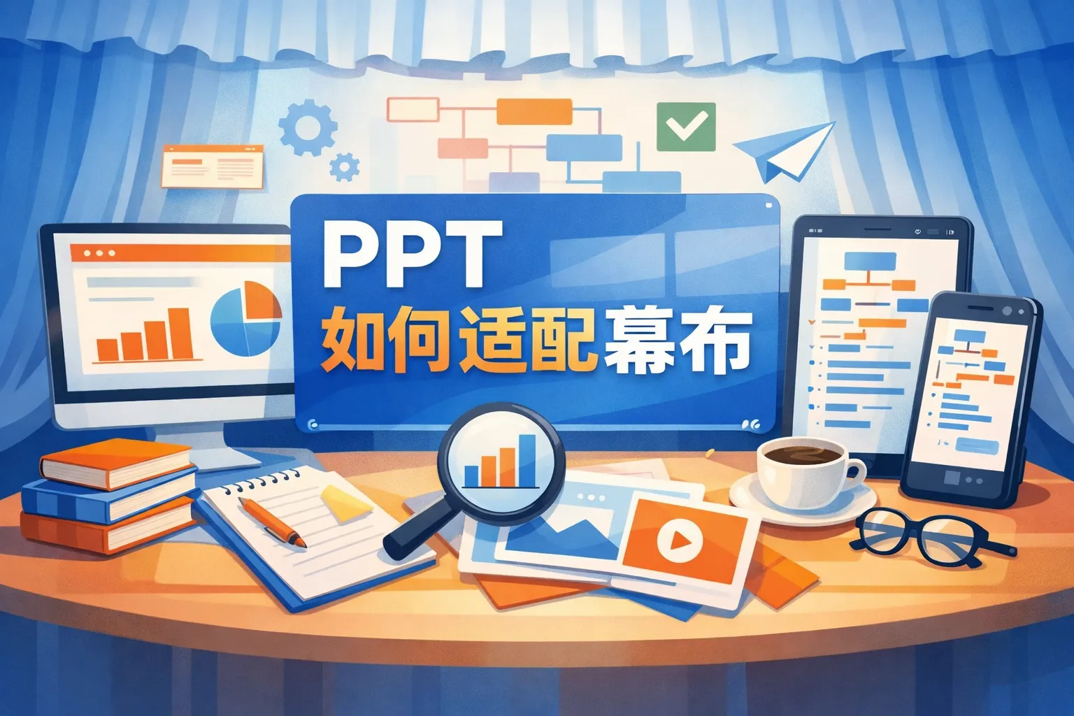 ppt 如何适配幕布
