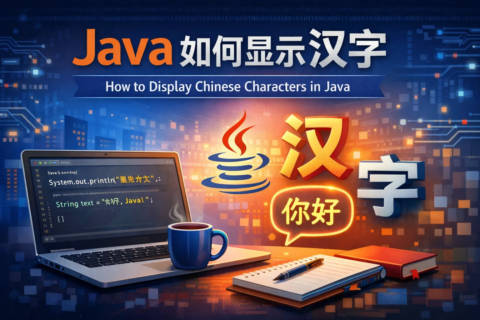 java如何显示汉字