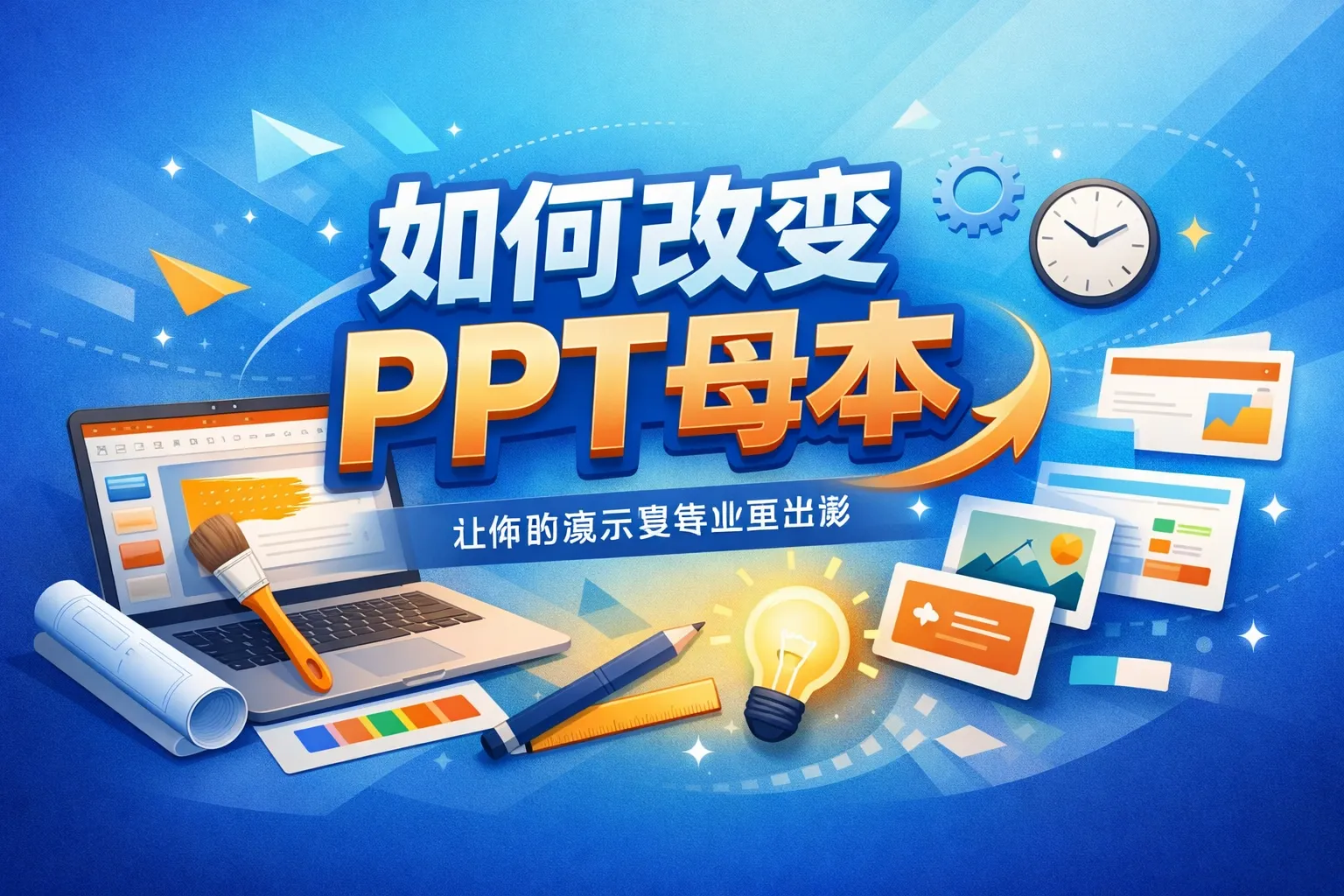 如何改变ppt母本