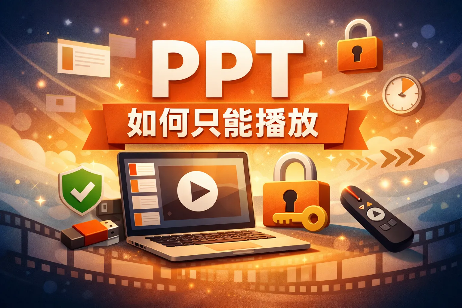 ppt如何只能播放