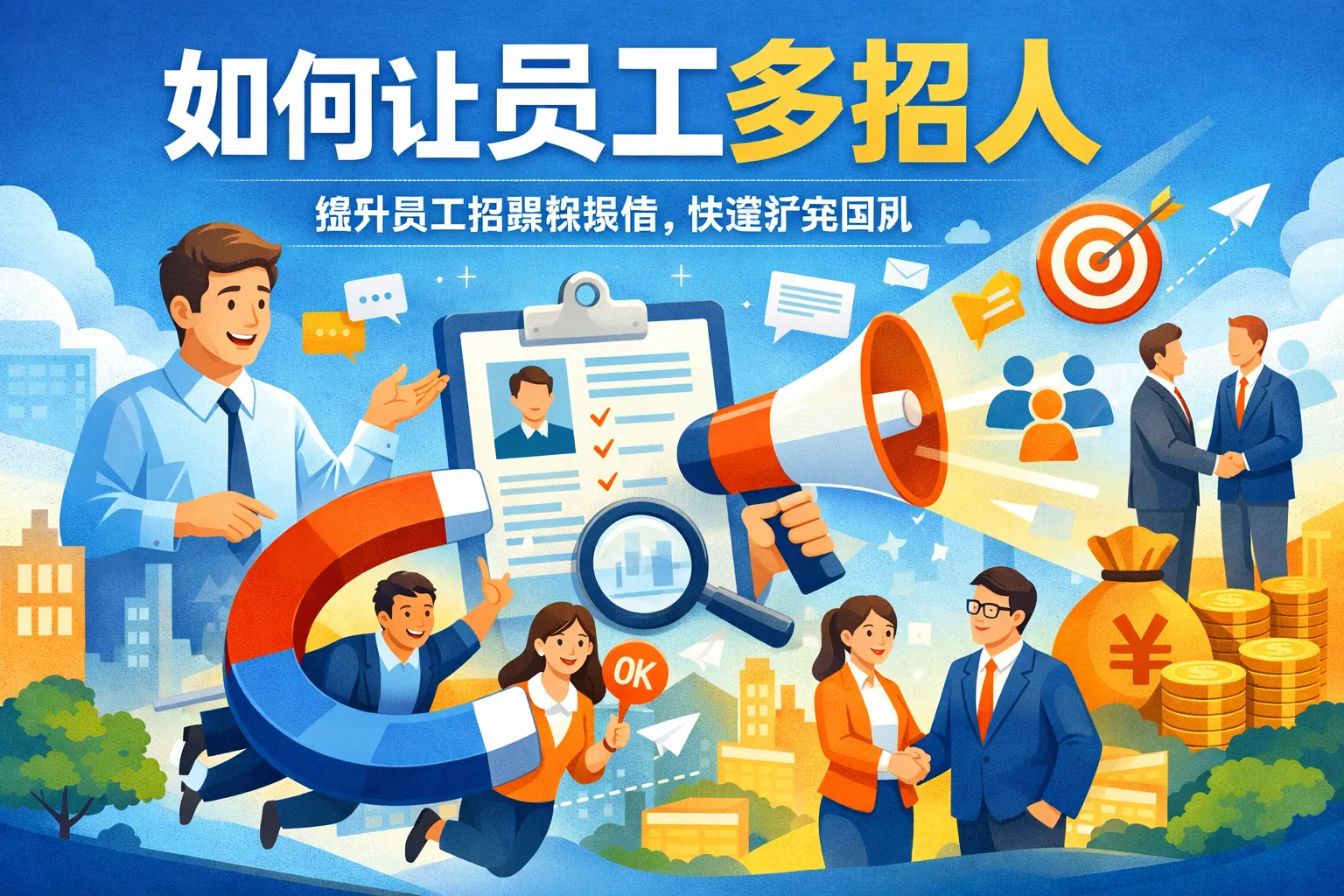 如何让员工多招人