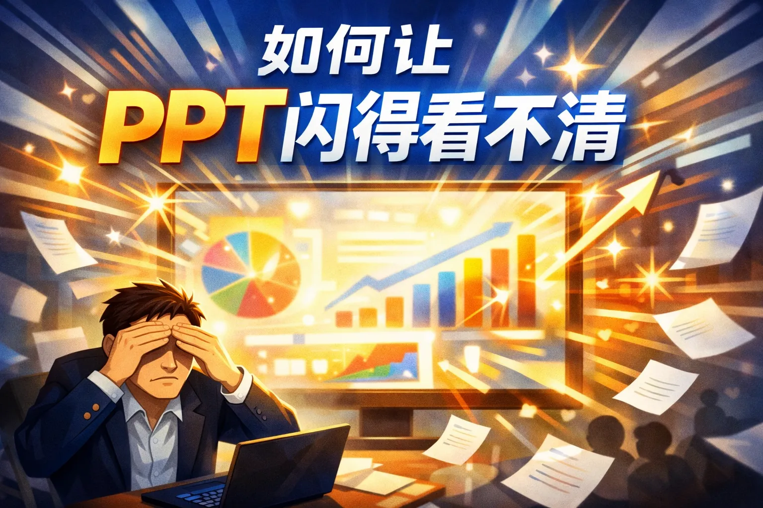 如何让ppt闪得看不清