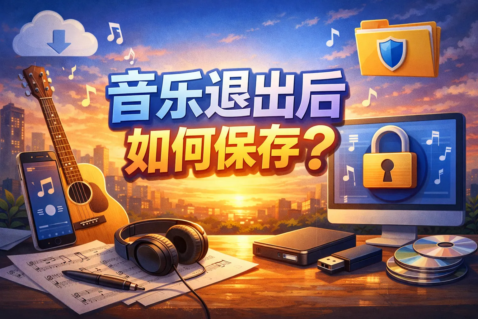 ppt里的音乐退出后如何保存