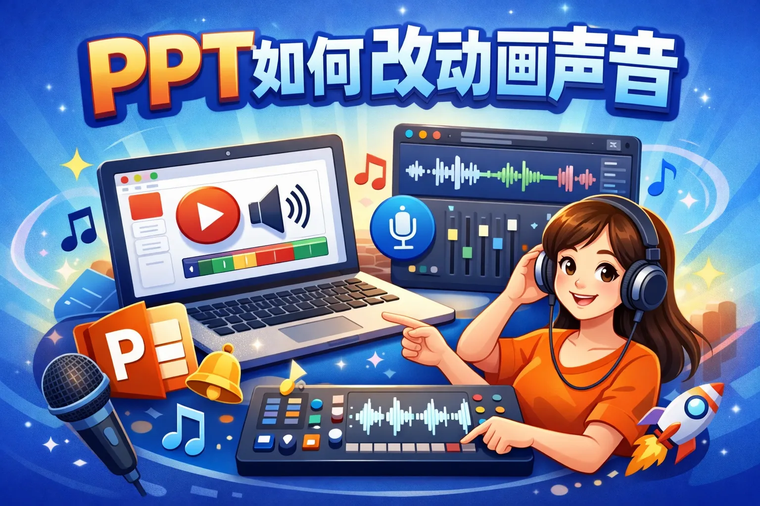 ppt如何改动画声音