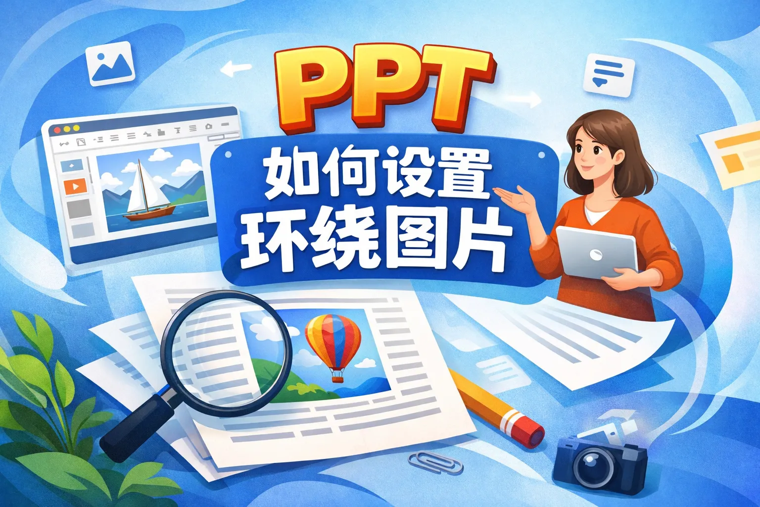 ppt如何设置环绕图片