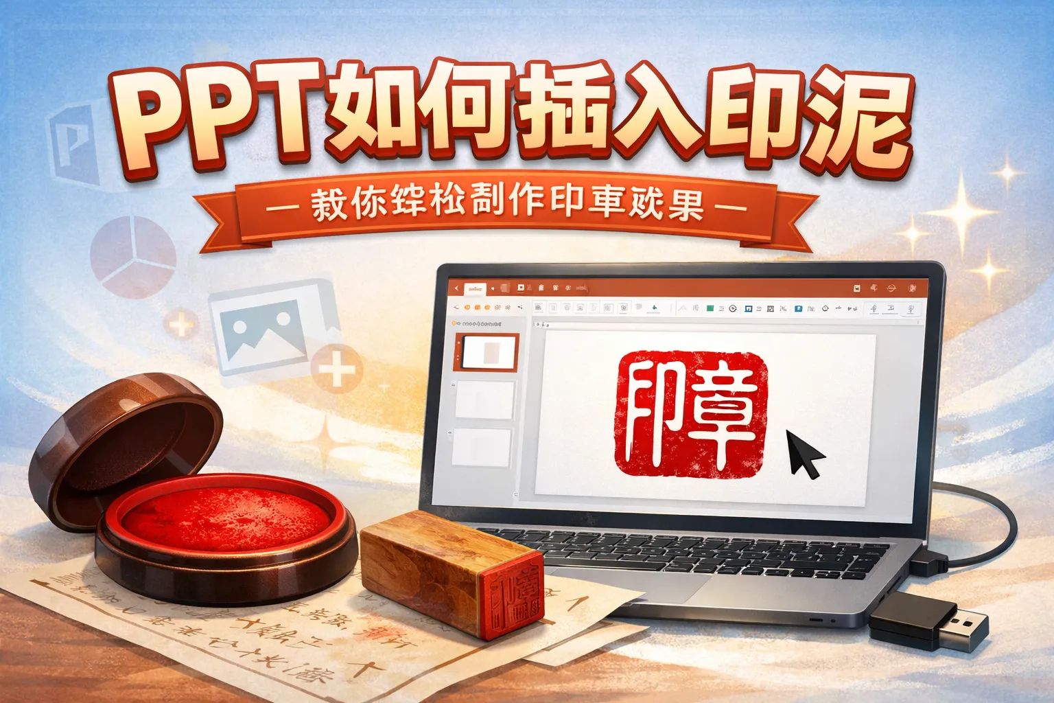 ppt如何插入印泥