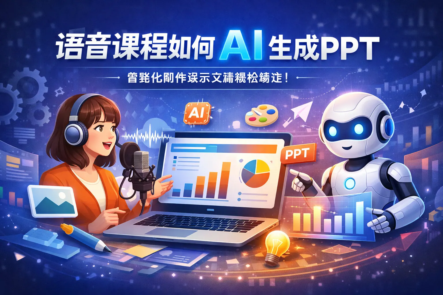 语音课程如何用ai生成ppt