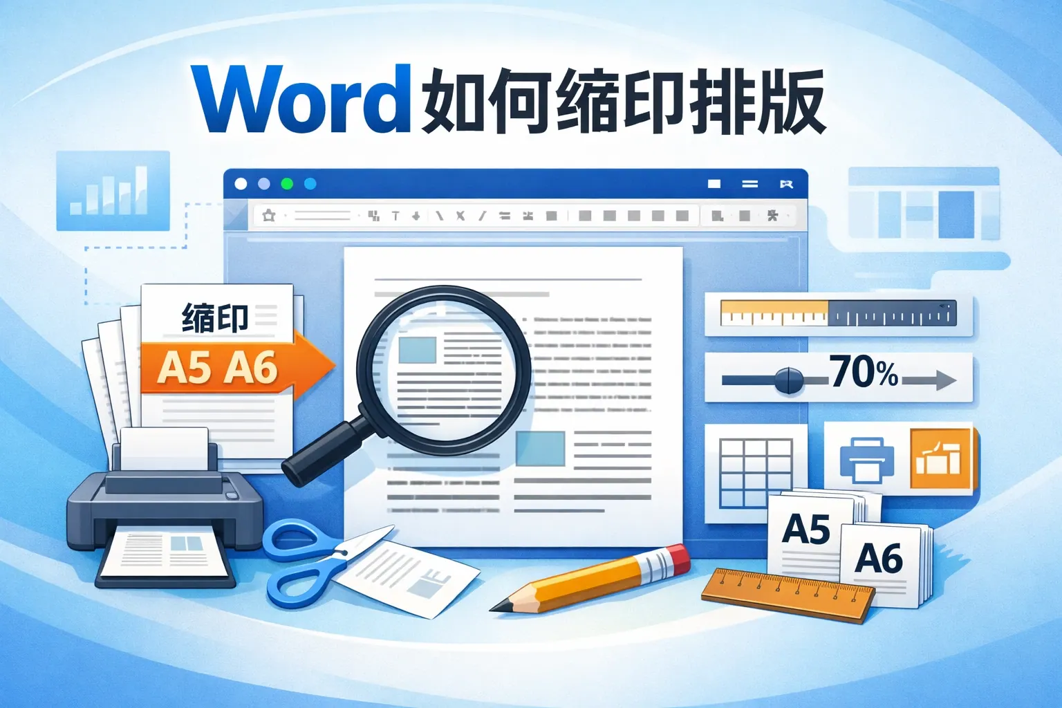 word如何缩印排版