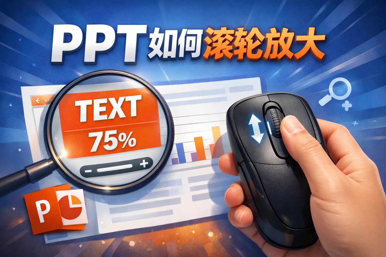 ppt如何滚轮放大