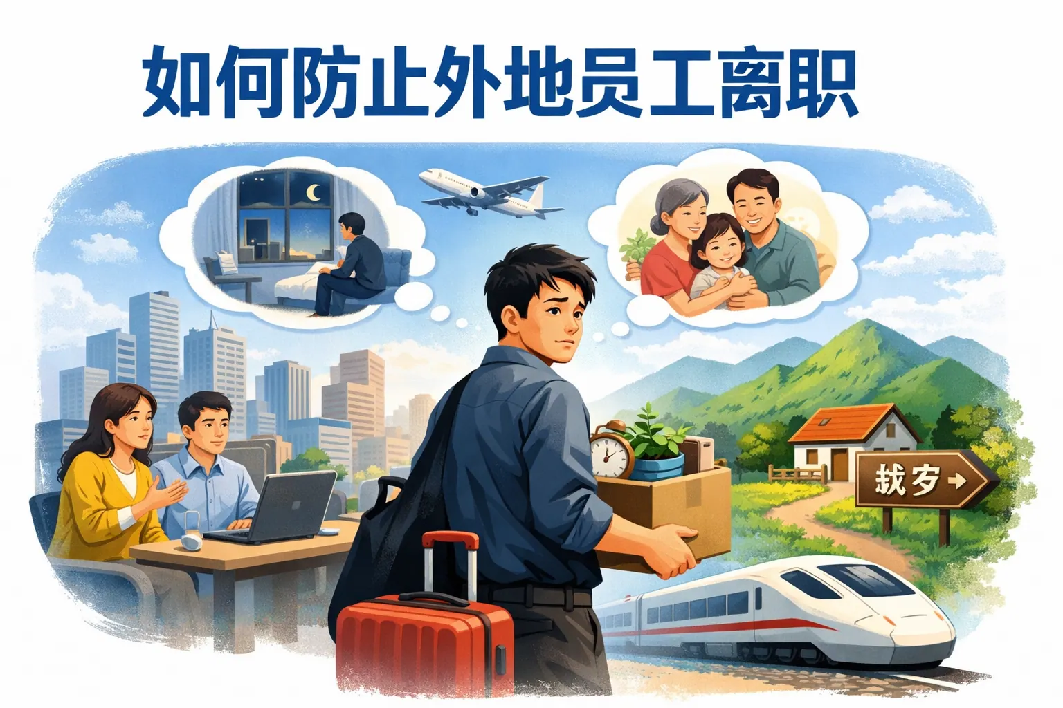 如何防止外地员工离职