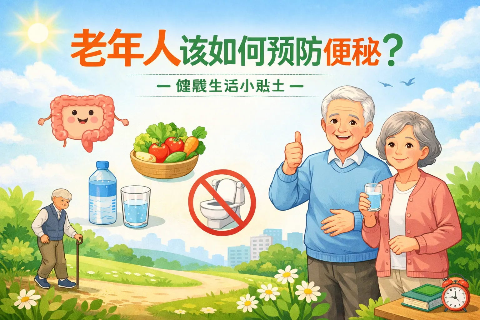 老年人该如何预防便秘ppt