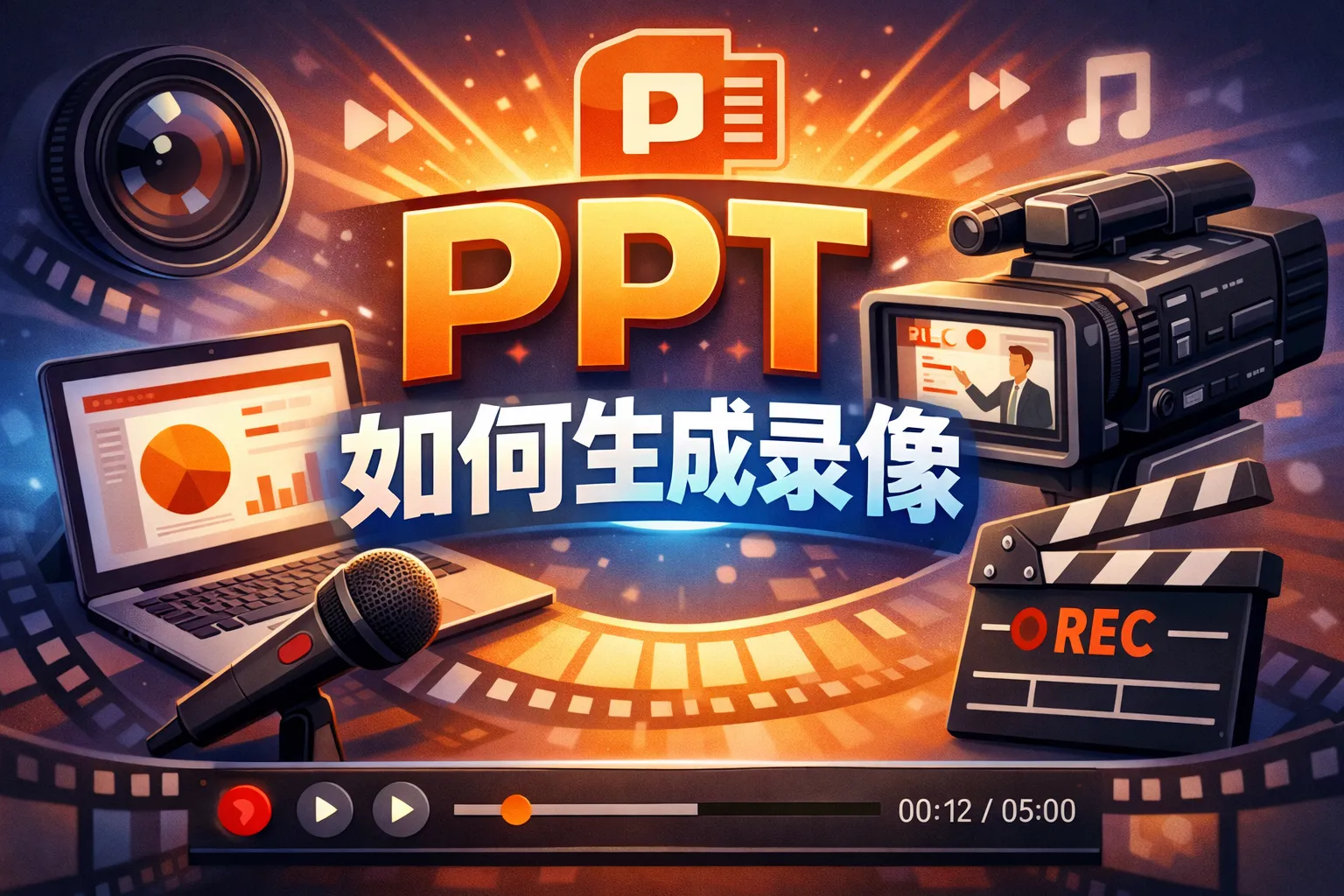 ppt如何生成录像