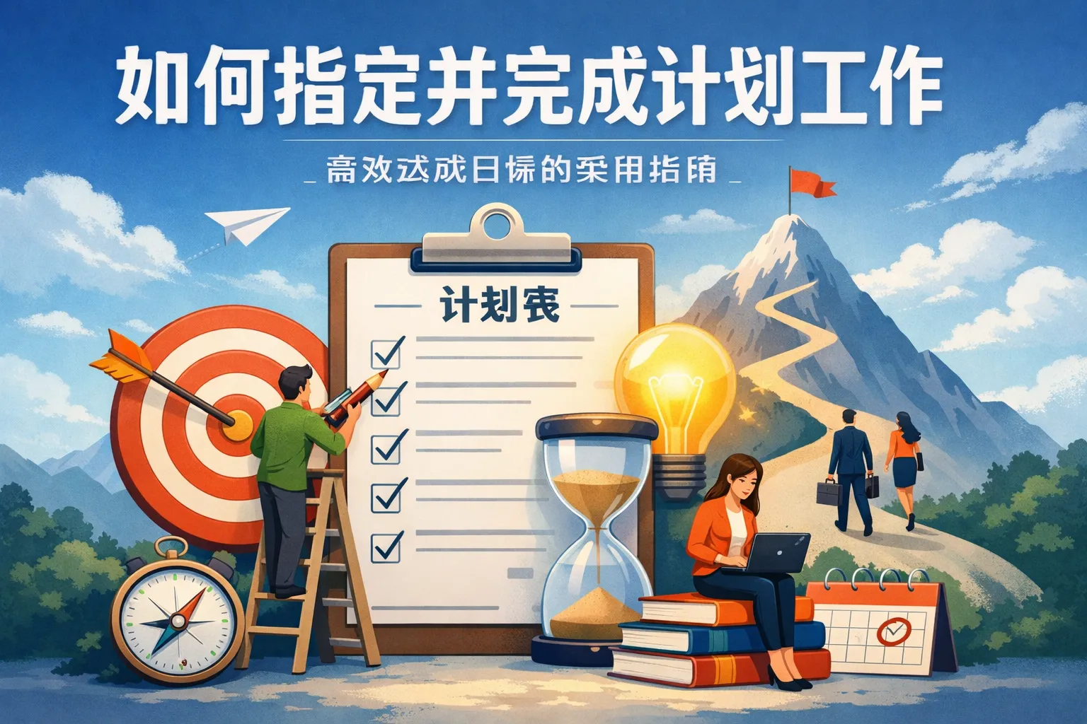 如何指定并完成计划工作