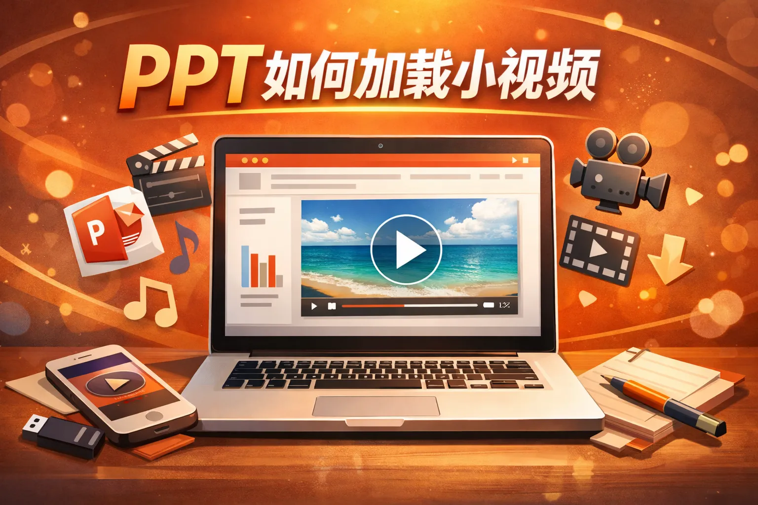 ppt如何加载小视频