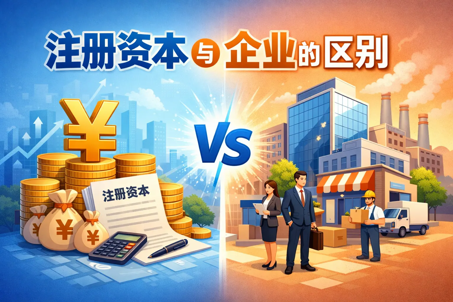注册资本与企业的区别