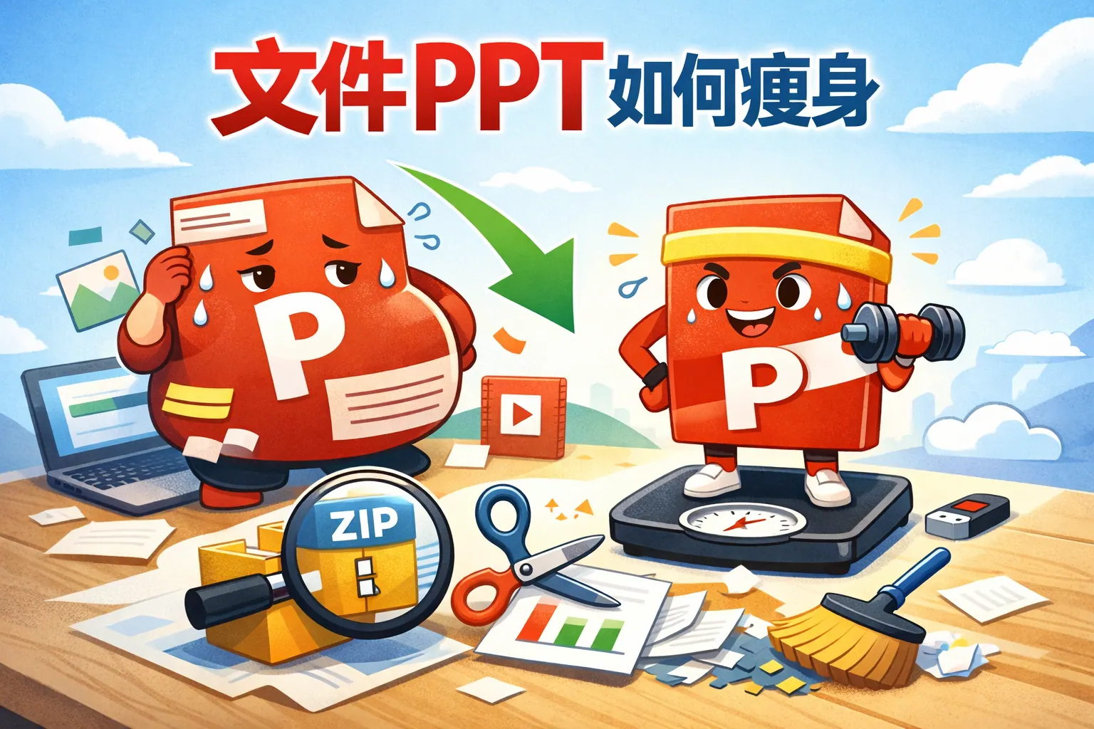文件ppt如何瘦身