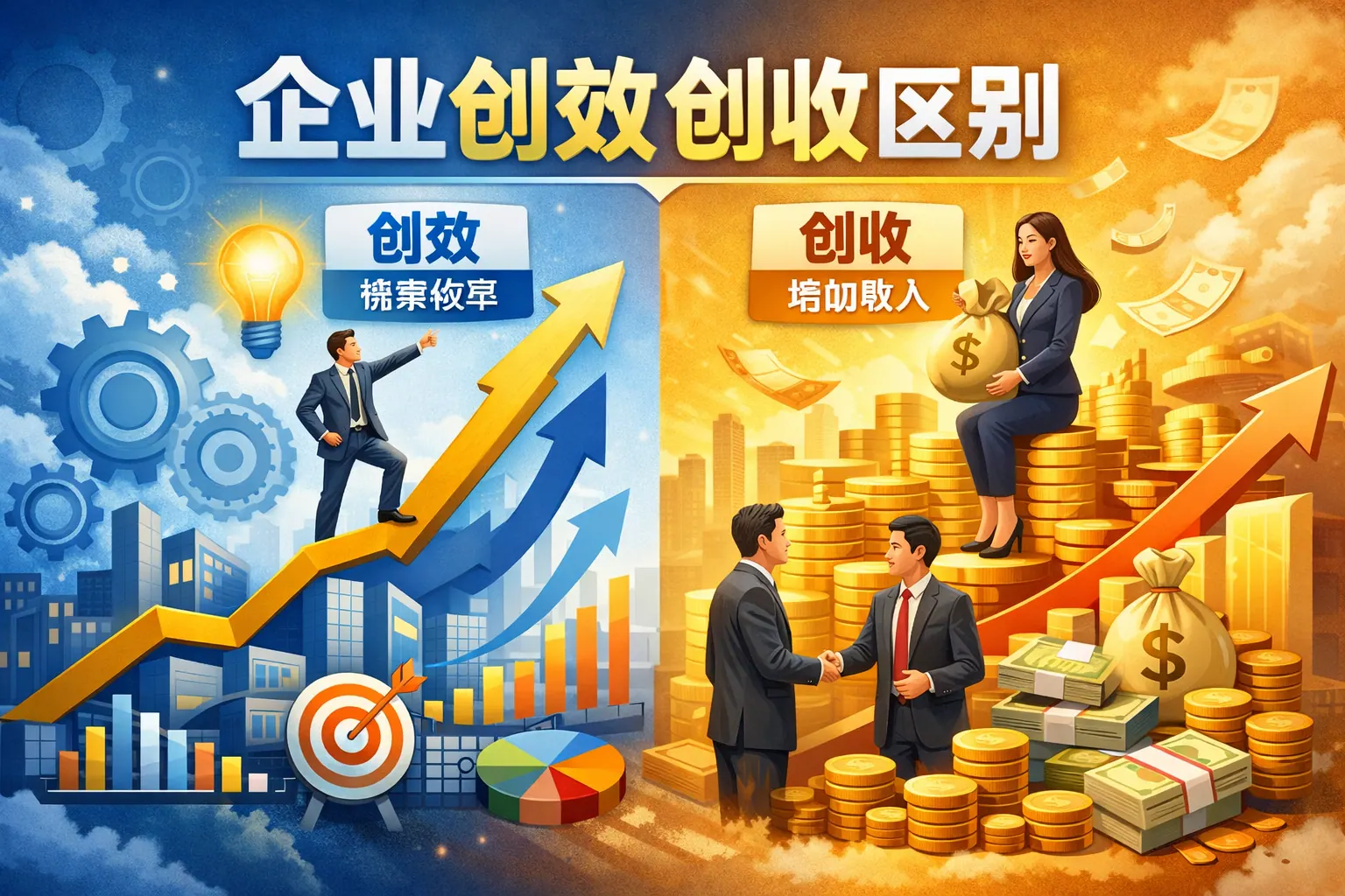企业创效创收区别