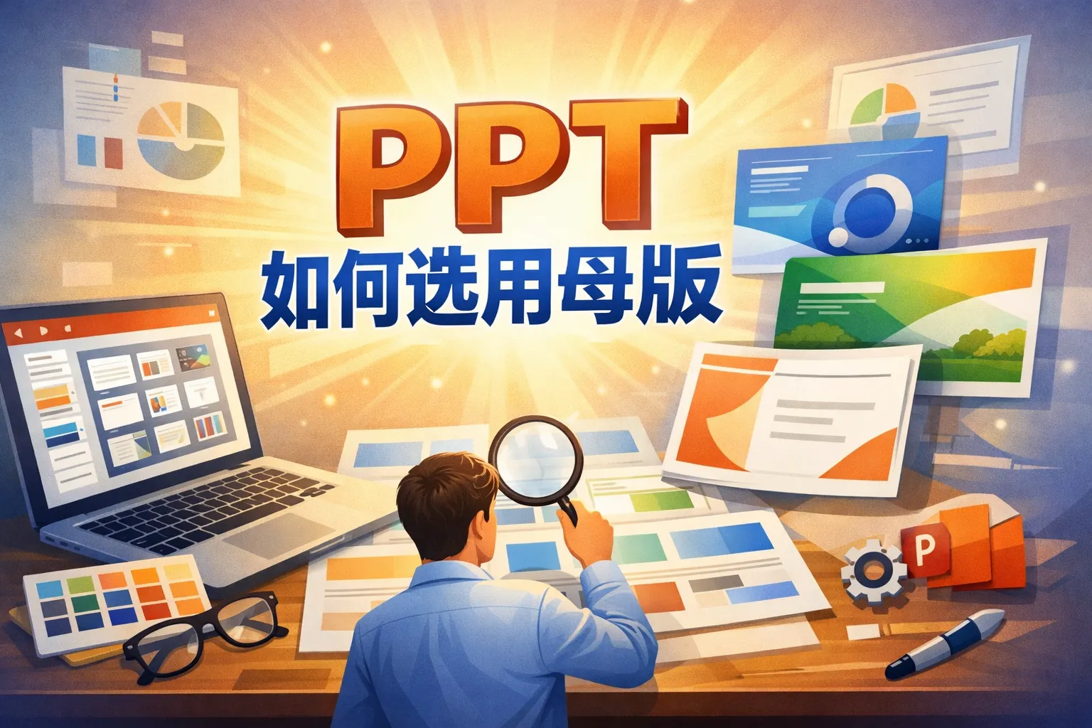 ppt如何选用母版