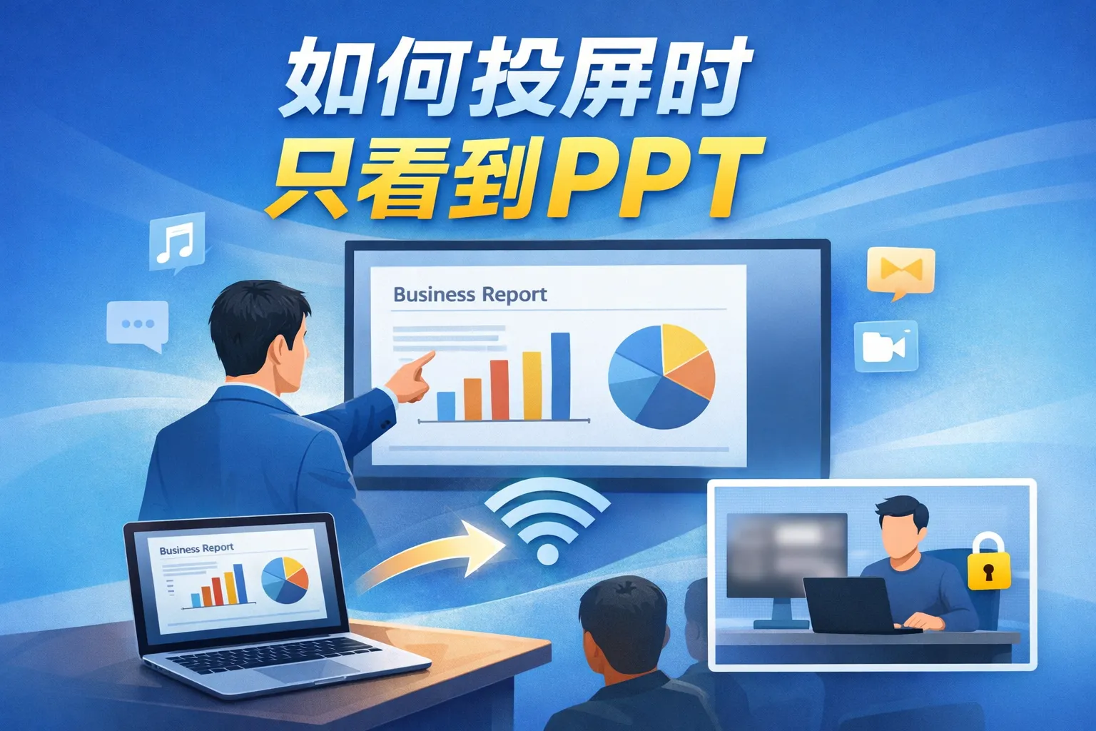 如何投屏时只看到ppt