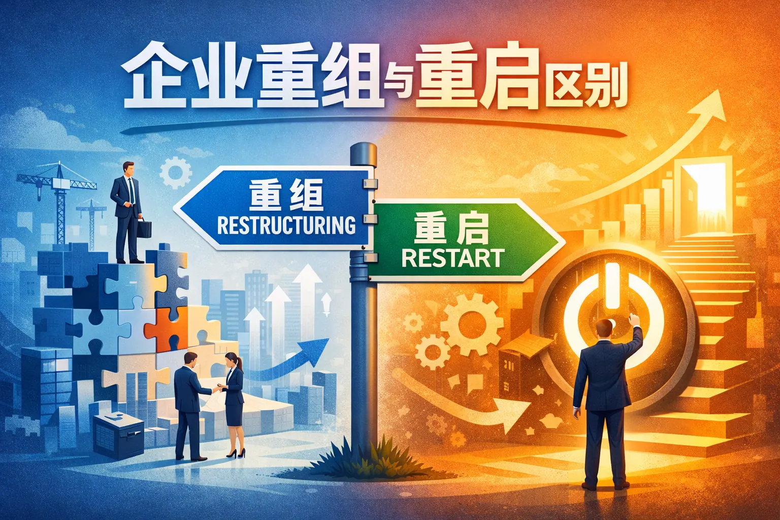 企业重组重启区别