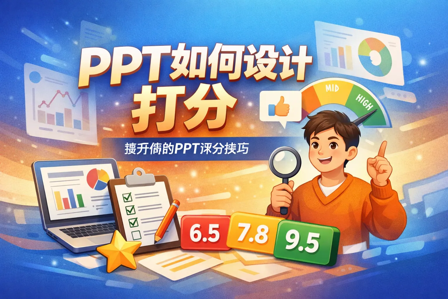 ppt如何设计打分