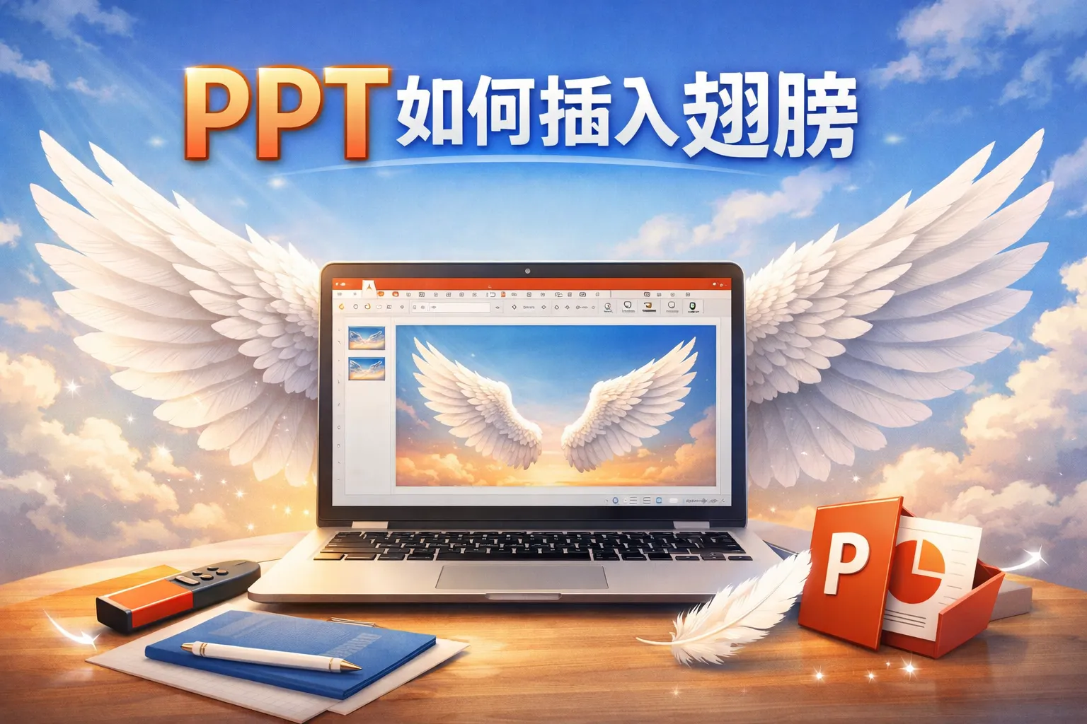 ppt如何插入翅膀