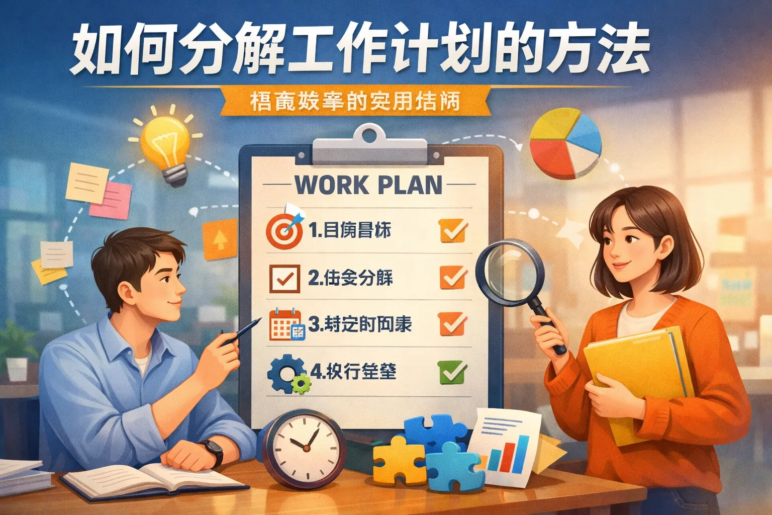 如何分解工作计划的方法