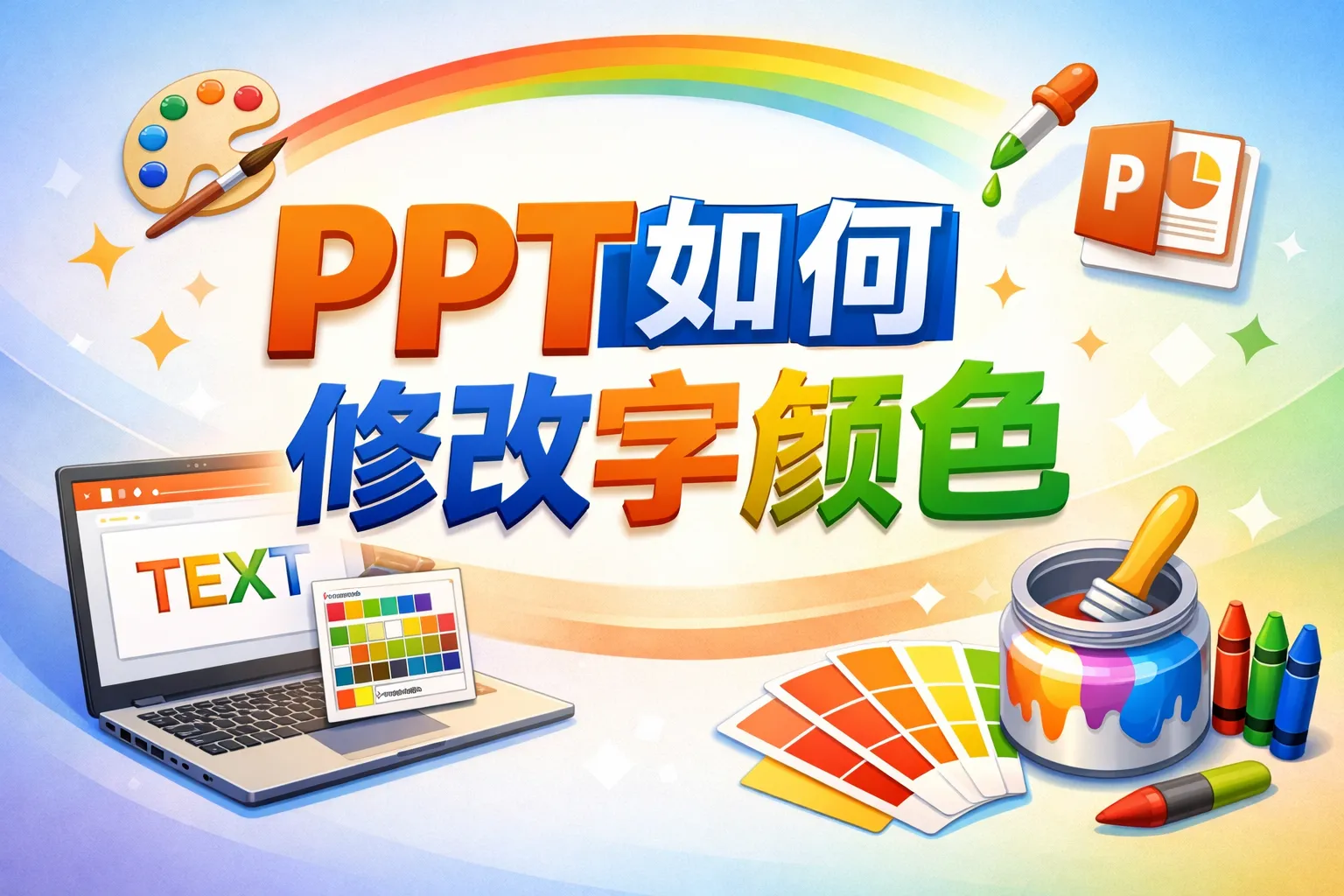 ppt如何修改字体颜色