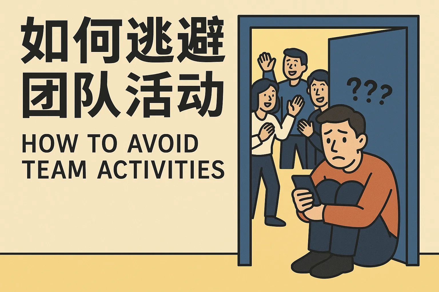 如何逃避团队活动