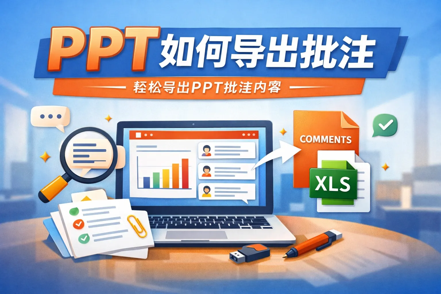 ppt如何导出批注