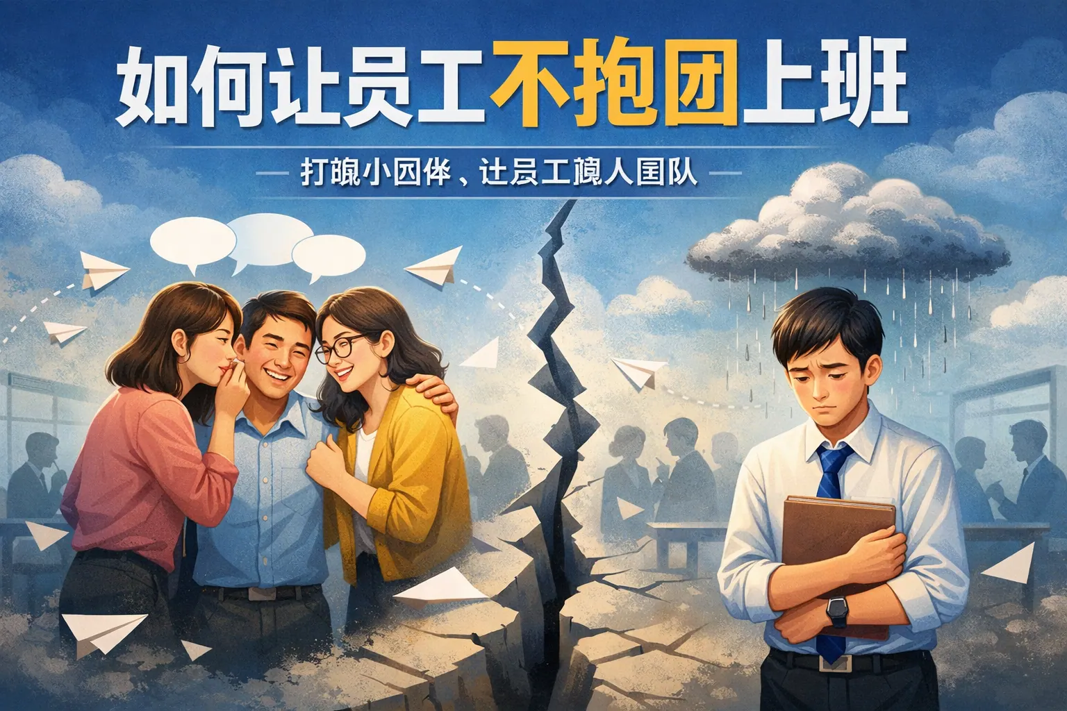 如何让员工不抱团上班