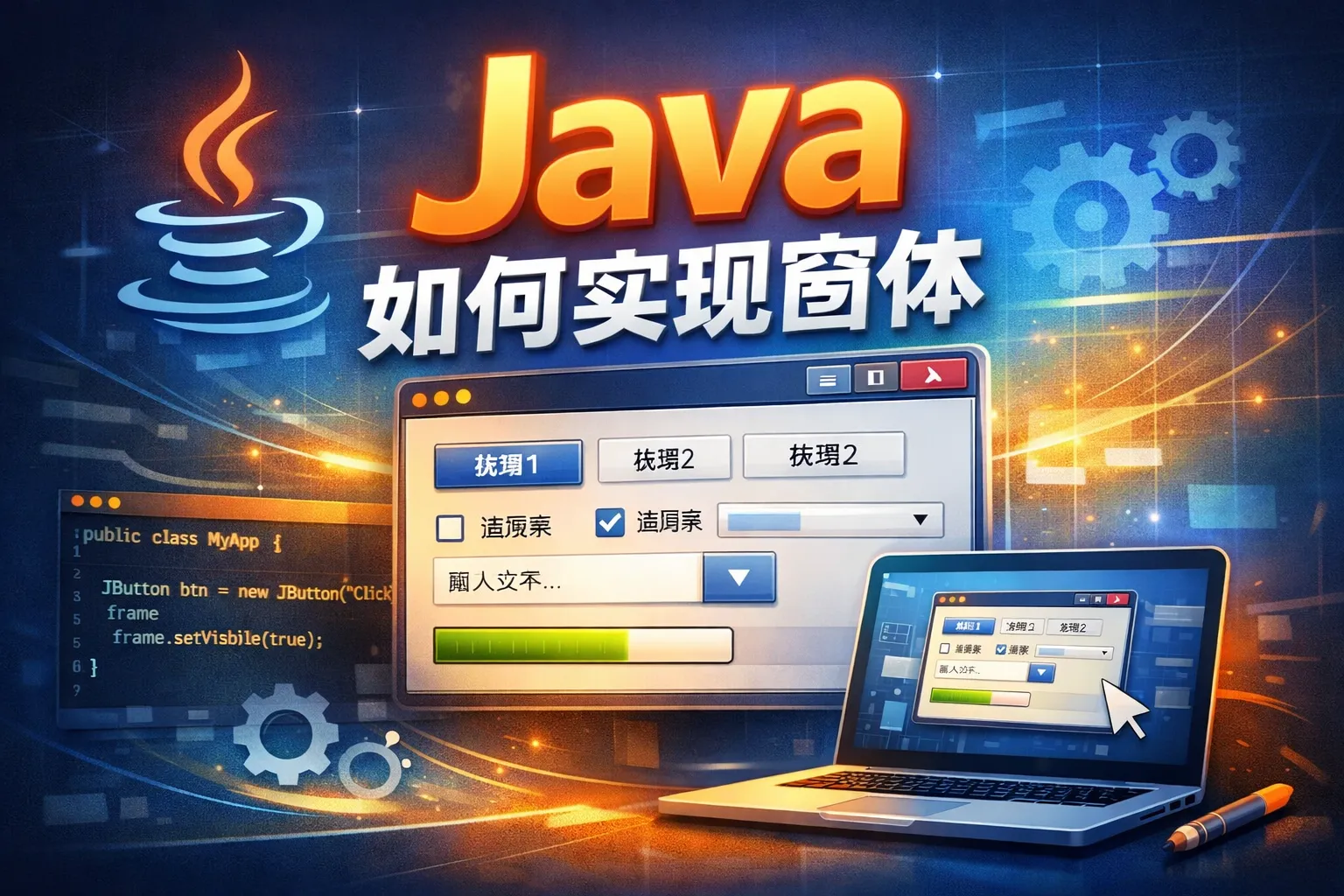 java如何实现窗体