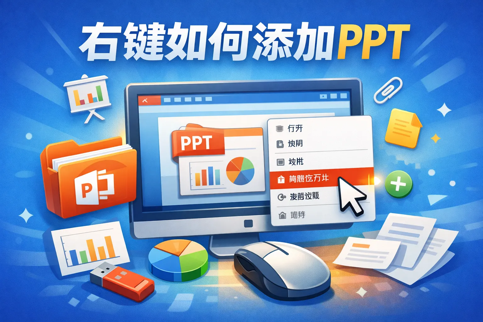 右键如何添加ppt