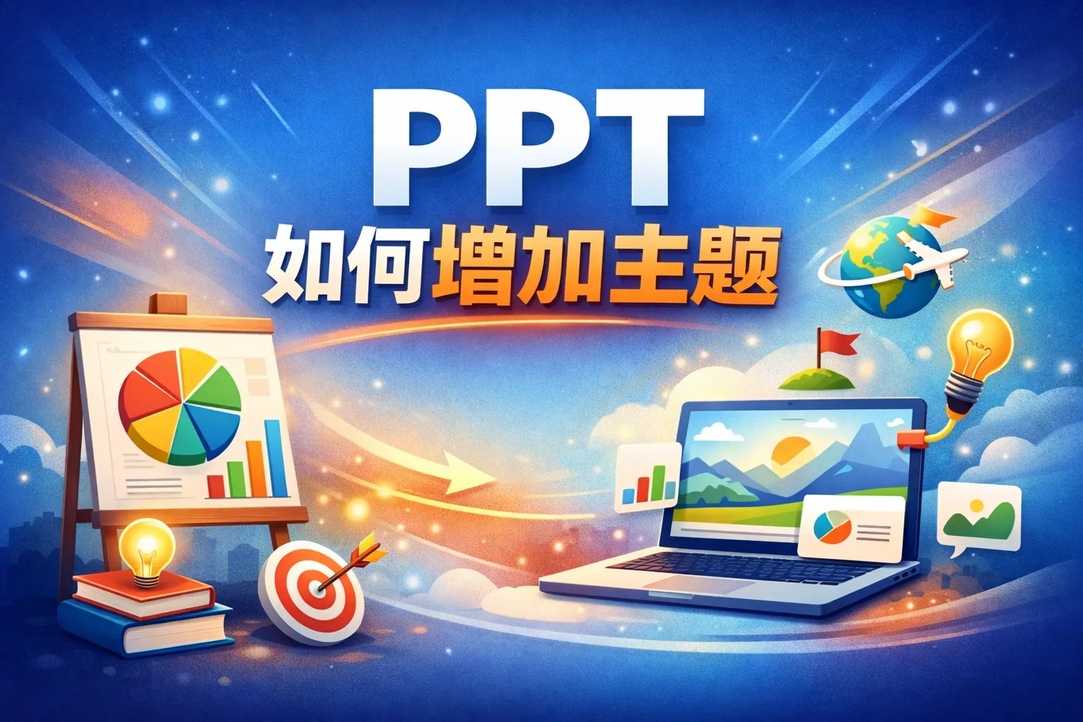 ppt如何增加主题
