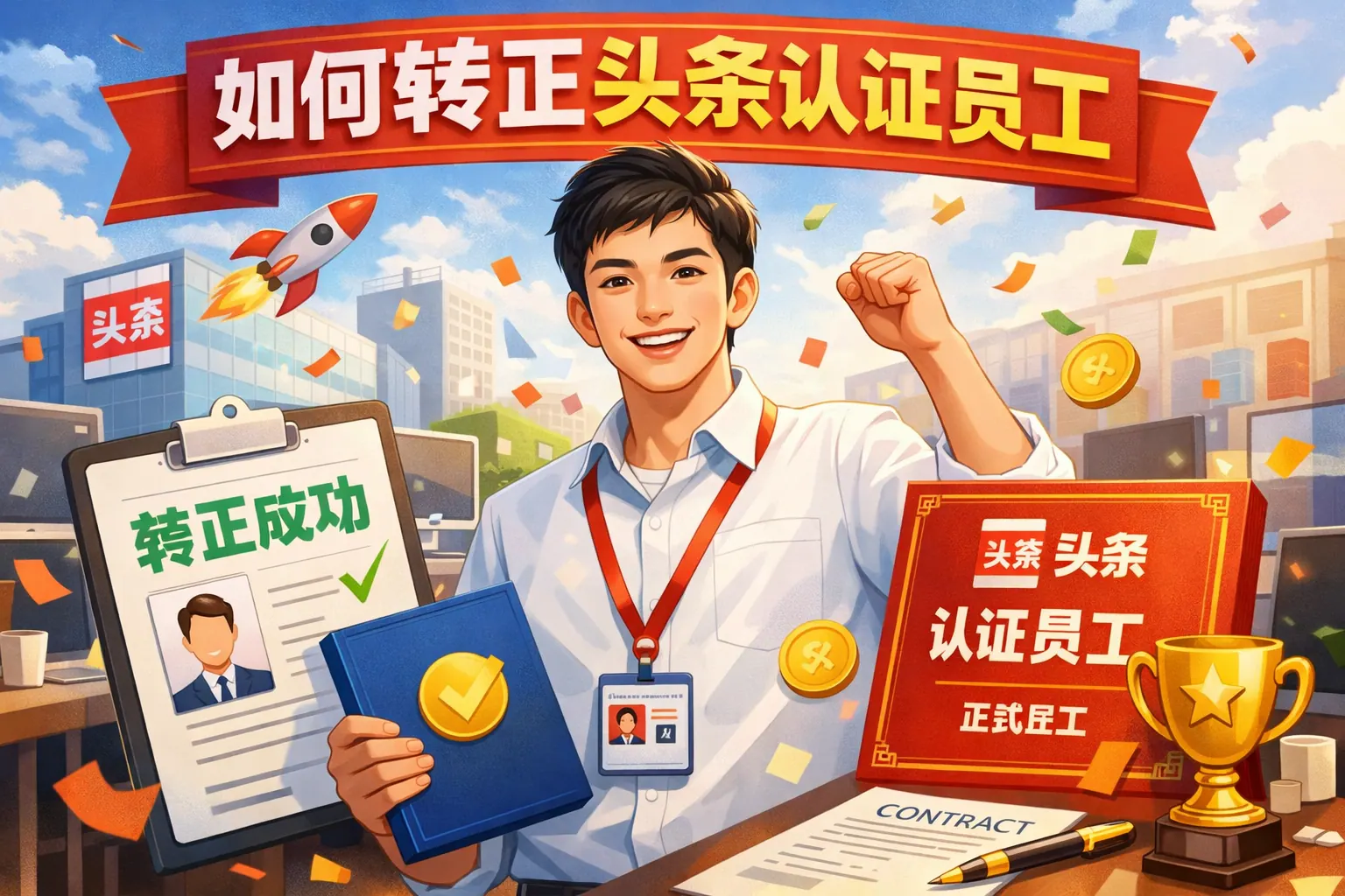 如何转正头条认证员工