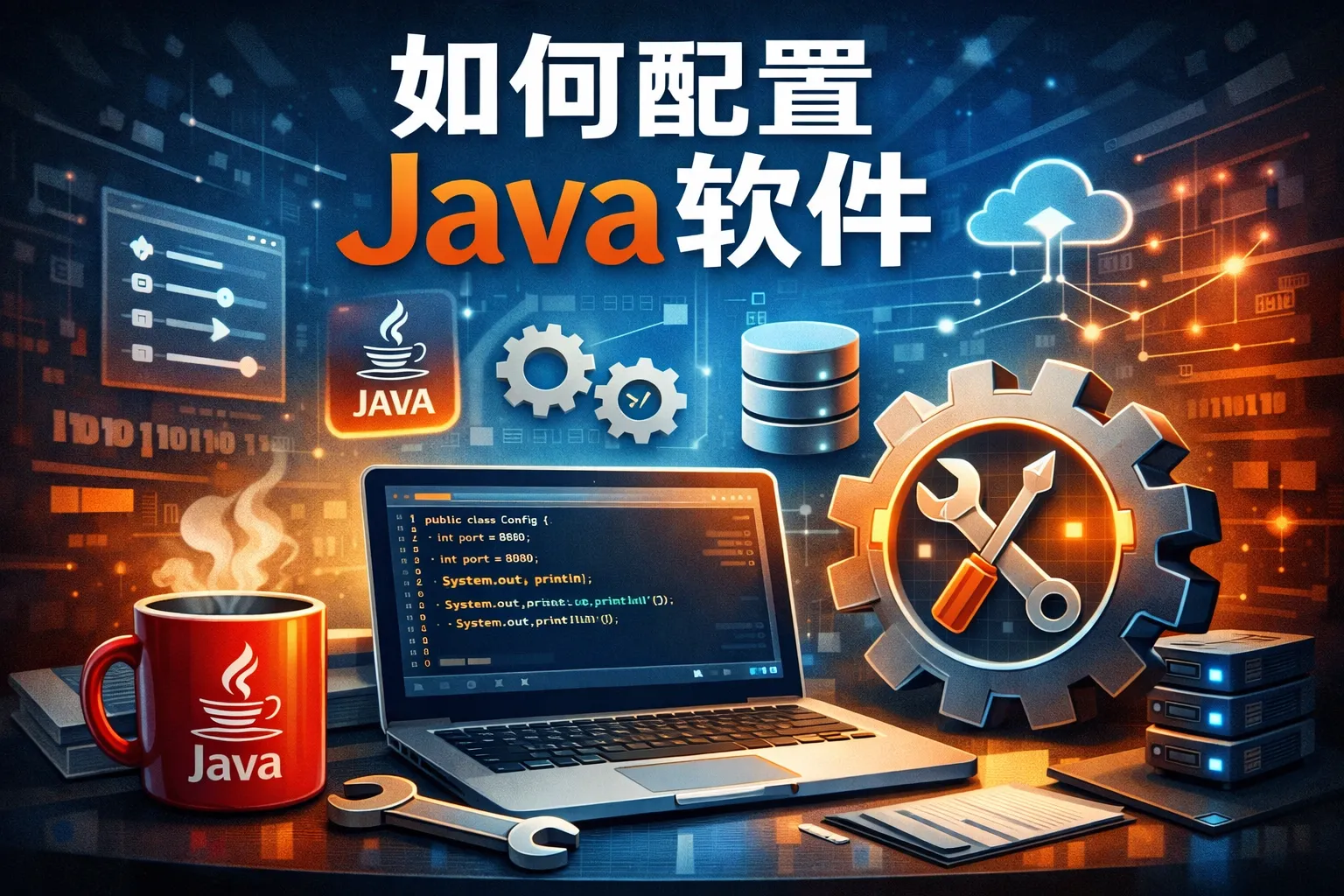 如何配置java软件