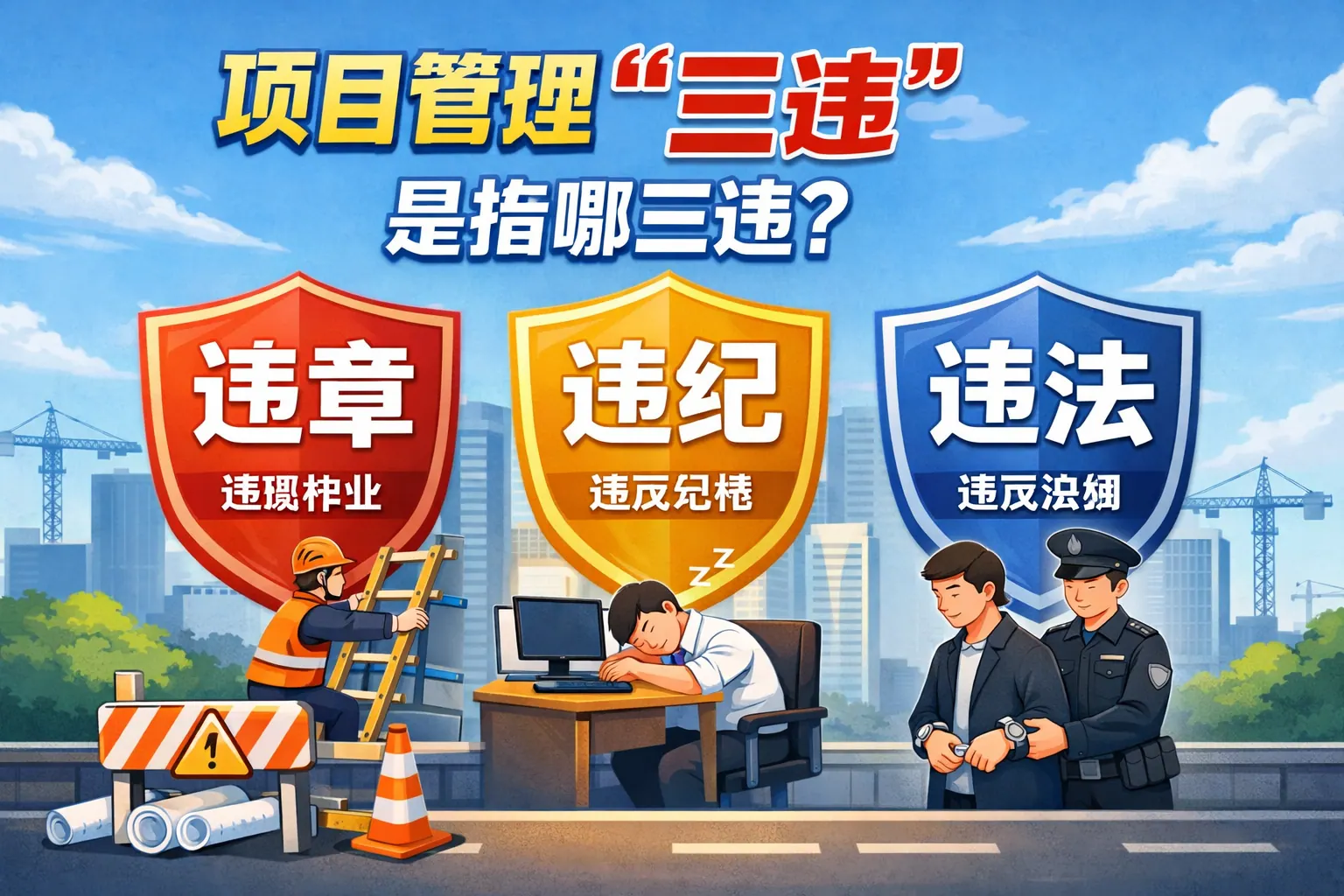 项目管理三违是指哪三违