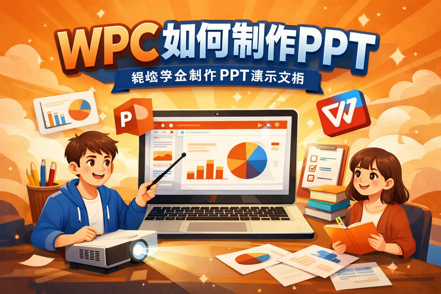 wpc如何制作ppt