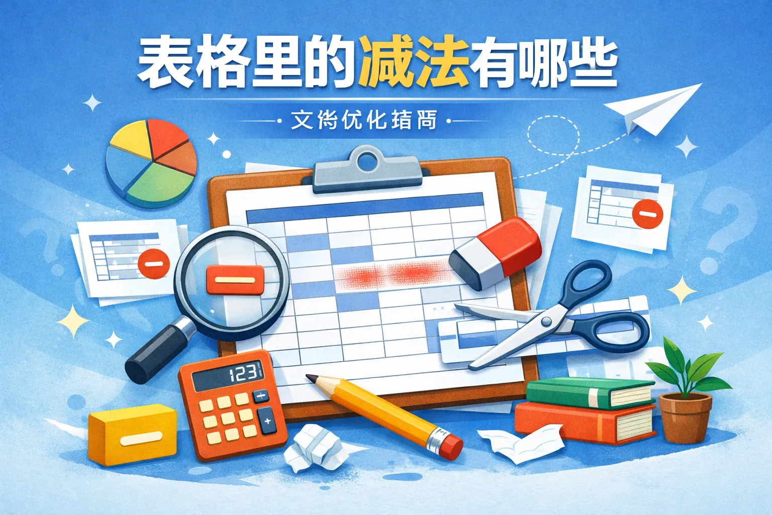 文档里表格的减法有哪些