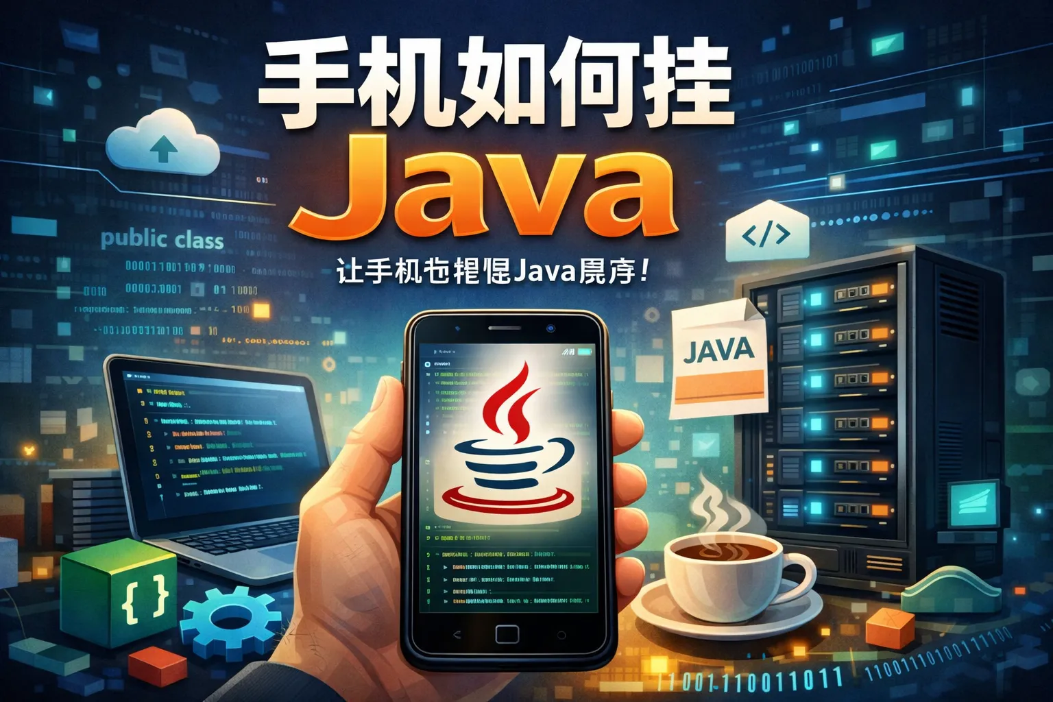 手机如何挂java