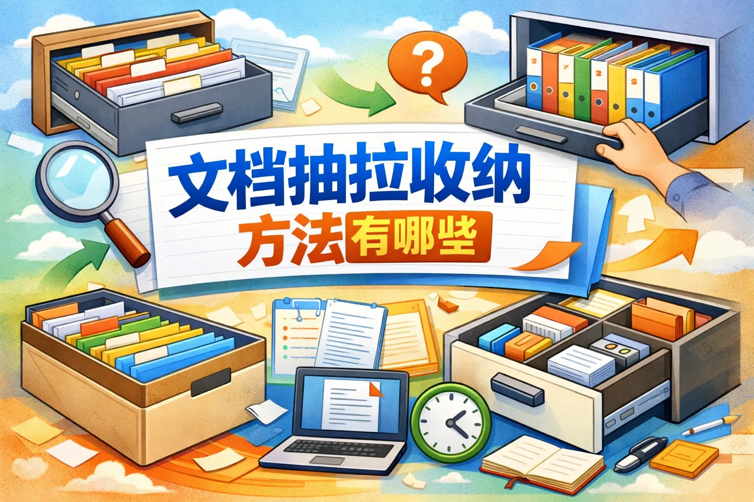 文档抽拉收纳方法有哪些