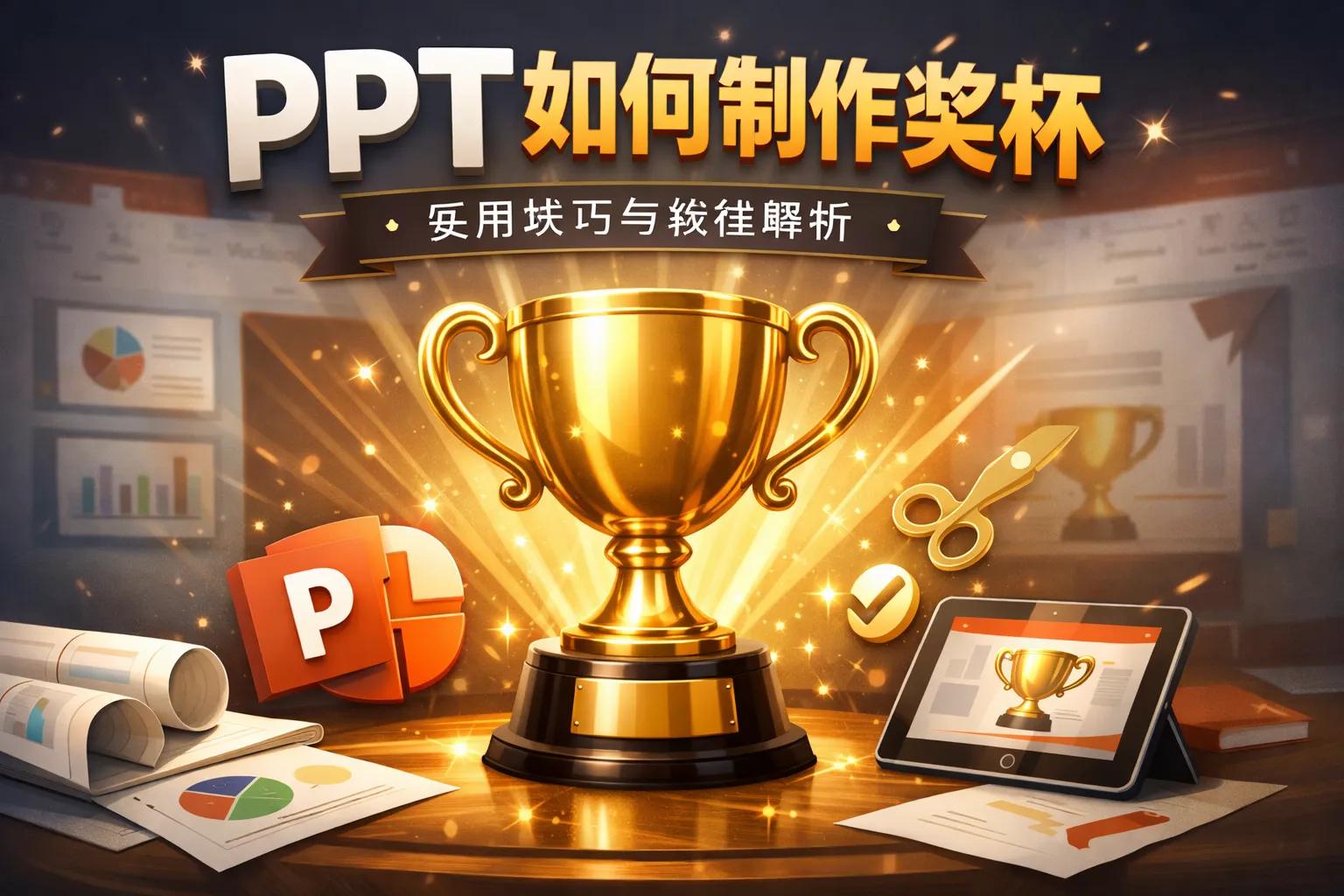 ppt如何制作奖杯