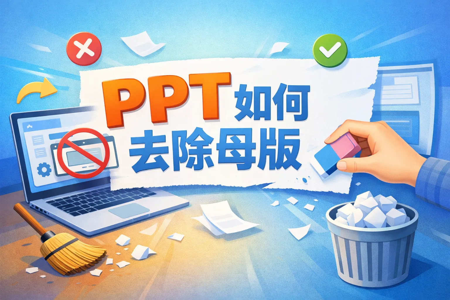 ppt如何去除母版