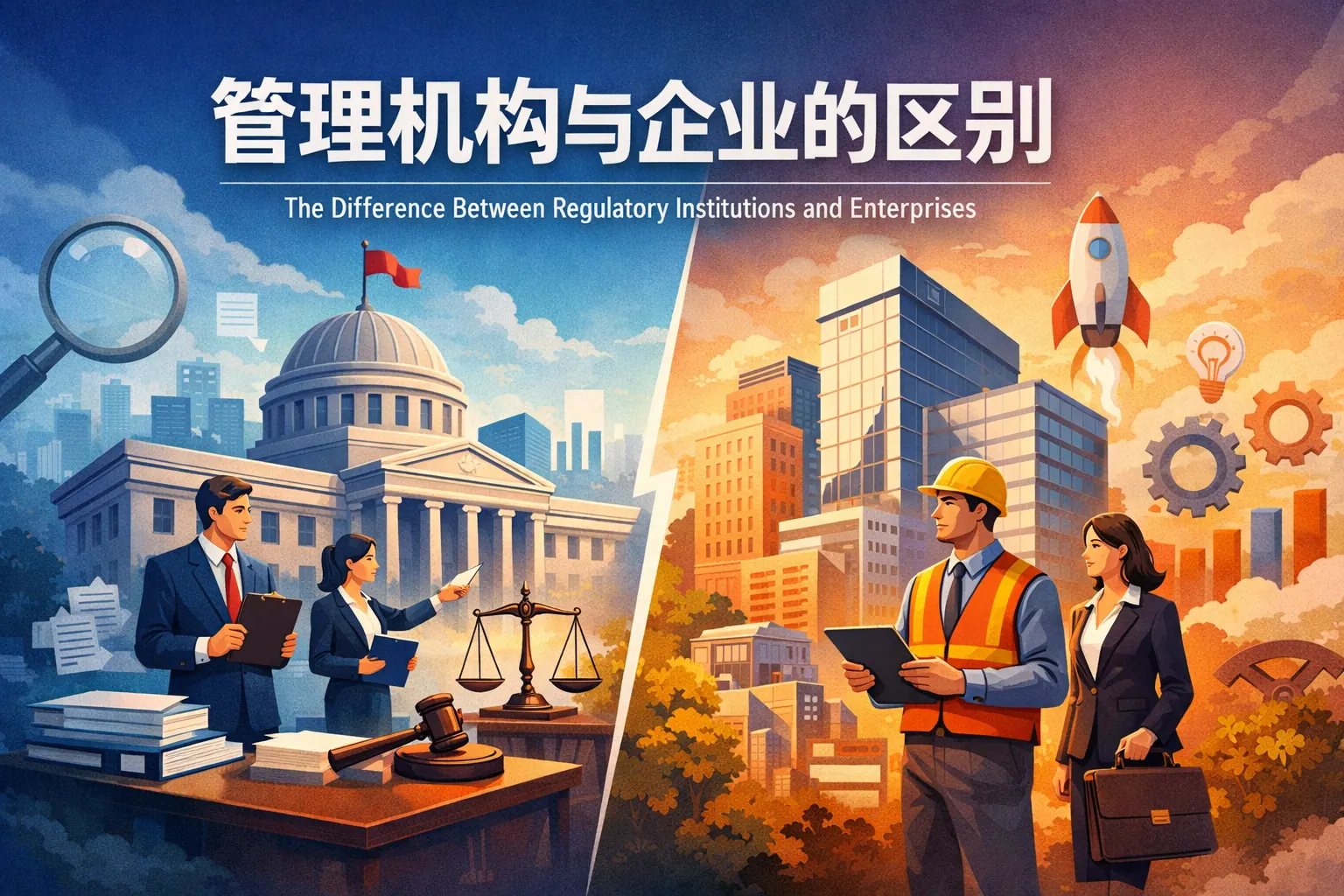 管理机构与企业的区别